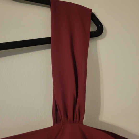Lavetir Women's Mother Of The Bride Elegant Burgundy Evening Gown. Size 16 - Picture 7 of 10